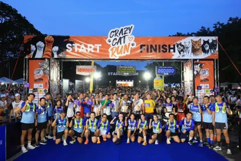 "Crazy Cat Run 2026" นักวิ่งร่วมงานคึกคัก เดิน-วิ่ง ส่งต่อโอกาสเพื่อแมวจร