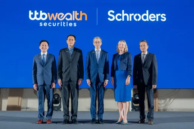 ทีทีบี จับมือ Schroders เสริมแกร่ง Wealth Ecosystem นำความเชี่ยวชาญการลงทุนระดับโลกสู่ลูกค้ากลุ่มมั่งคั่งระดับสูง