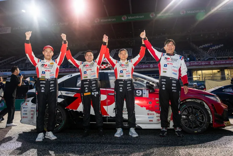 TOYOTA GAZOO Racing Thailand ฝ่าศึกเอ็นดูรานซ์ 10 ชั่วโมง ครองแชมป์ ถ้วยพระราชทานฯครั้งที่ 6