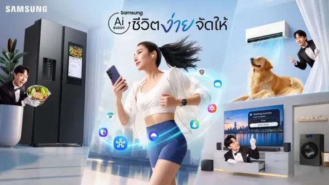ซัมซุงชูจุดขาย เชื่อมมือถือ เครื่องใช้ไฟฟ้า และ One Samsung Ecosystem ด้วย AI ส่งแคมเปญ Samsung AI Buddy ทำให้ชีวิตลูกค้าง่ายขึ้น
