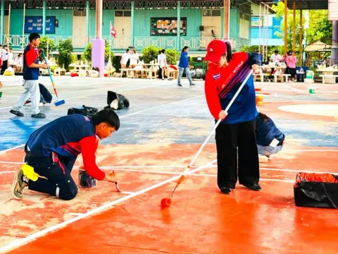 เบเยอร์-โฮมเพ้นท์ เติมสีสัน สร้างพื้นที่แห่งการเรียนรู้ร่วมโครงการ "อาสาทาสี ทำดีเพื่อน้อง"