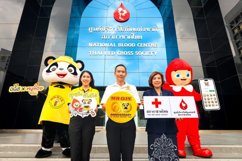 MR. D.I.Y. Partners Thai Red Cross Society to Launch LINE Stickers