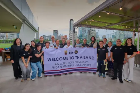 ร.ย.ส.ท. ต้อนรับคณะ "AA Expedition Drive 2026" จากสิงคโปร์ ในเส้นทาง 80 วัน ตุรกี-สิงคโปร์ พร้อมต่อยอดความร่วมมือและเครือข่ายสิทธิประโยชน์สมาชิกระหว่าง Automobile Clubs