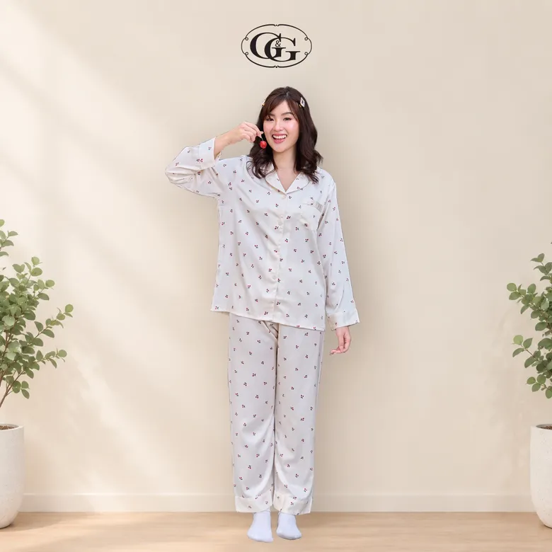 สัมผัสความนุ่มสบายและดีไซน์สุดคิวท์ กับชุดนอน G&amp;G Cherry Sweet Collection