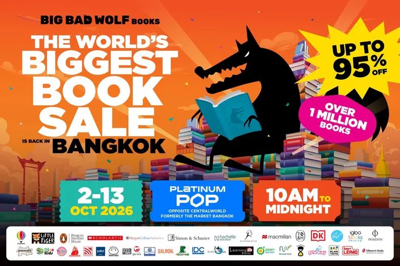 Big Bad Wolf Book Sale 2026 ฉลองครบรอบ 10 ปีในประเทศไทย เตรียมเซอร์ไพรส์นักอ่าน จัดมหกรรมหนังสือครั้งใหญ่ที่สุด