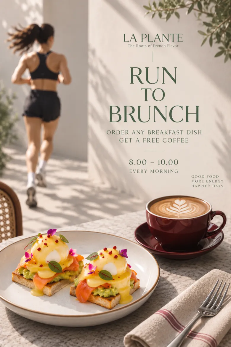 Run to Brunch วิ่งก่อน แล้วค่อยเติมความสุข บนวิถีปารีเซียงยามเช้าที่ 'LA PLANTE' สุขุมวิท 31
