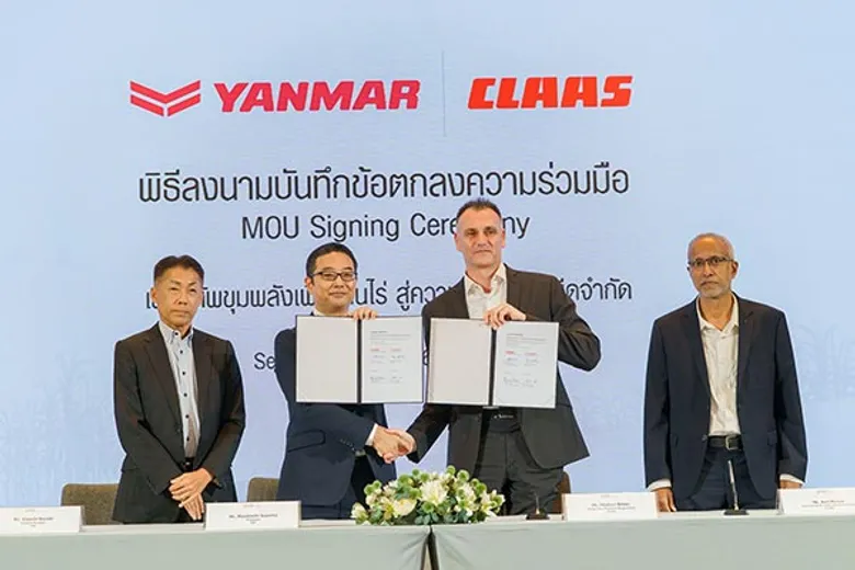 YANMAR จับมือ CLAAS เพิ่มทางเลือกเครื่องจักรกลการเกษตรให้เกษตรกรไทย ผสานเทคโนโลยีจากเยอรมนีกับเครือข่ายจำหน่ายและบริการในประเทศ ตอบโจทย์การเพิ่มผลผลิตและข้อจำกัดด้านแรงงาน
