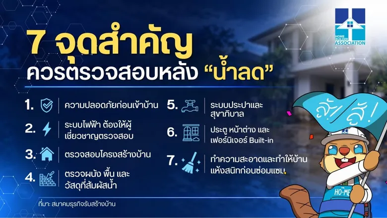 สมาคมธุรกิจรับสร้างบ้าน แชร์องค์ความรู้ "บ้านหลังน้ำท่วม"