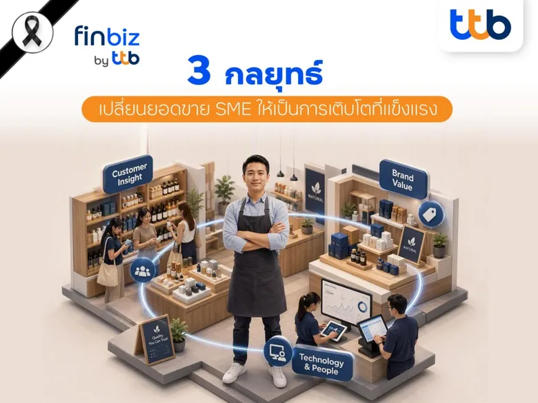 finbiz by ttb แนะ 3 กลยุทธ์เปลี่ยนยอดขาย SME ให้เป็นการเติบโตที่แข็งแรง