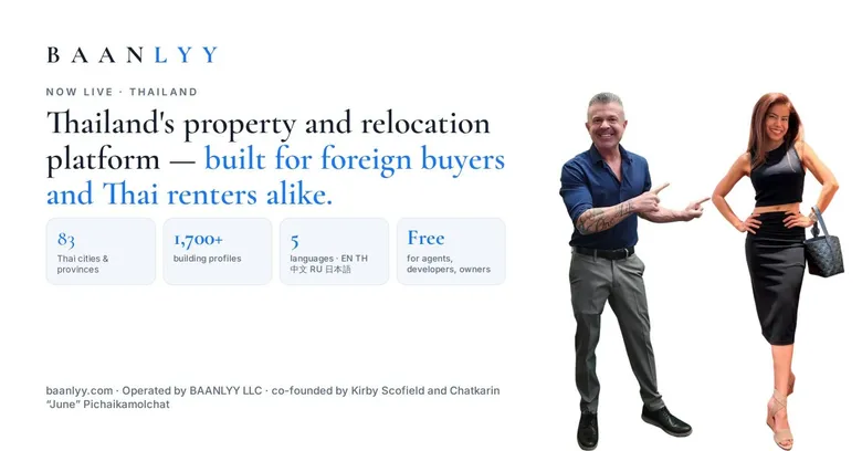 BAANLYY Launches as Thailand's Property and Relocation Platform for Foreign Buyers and Local Renters Alike