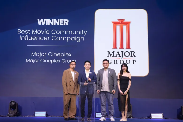 เมเจอร์ ซีนีเพล็กซ์ กรุ้ป คว้ารางวัลชนะเลิศ "Best Movie Community Influencer Campaign" บนเวที "Thailand Influencer Awards 2026"