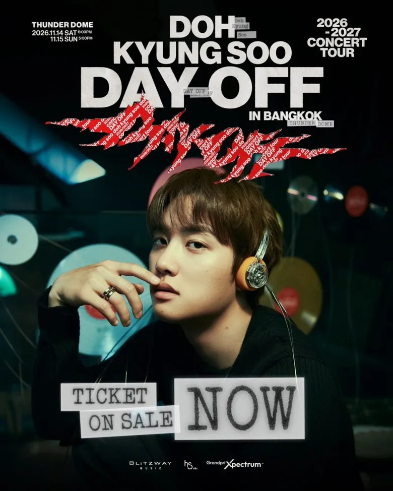 นับถอยหลังสู่วัน "พักใจ" กับ "โด คยองซู" DAY-OFF IN BANGKOK ชวนแฟนไทยเตรียมฟินแบบใกล้ชิด 14-15 พ.ย. นี้