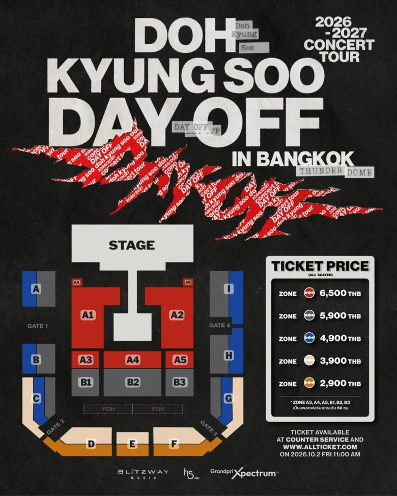 นับถอยหลังสู่วัน "พักใจ" กับ "โด คยองซู" DAY-OFF IN BANGKOK ชวนแฟนไทยเตรียมฟินแบบใกล้ชิด 14-15 พ.ย. นี้