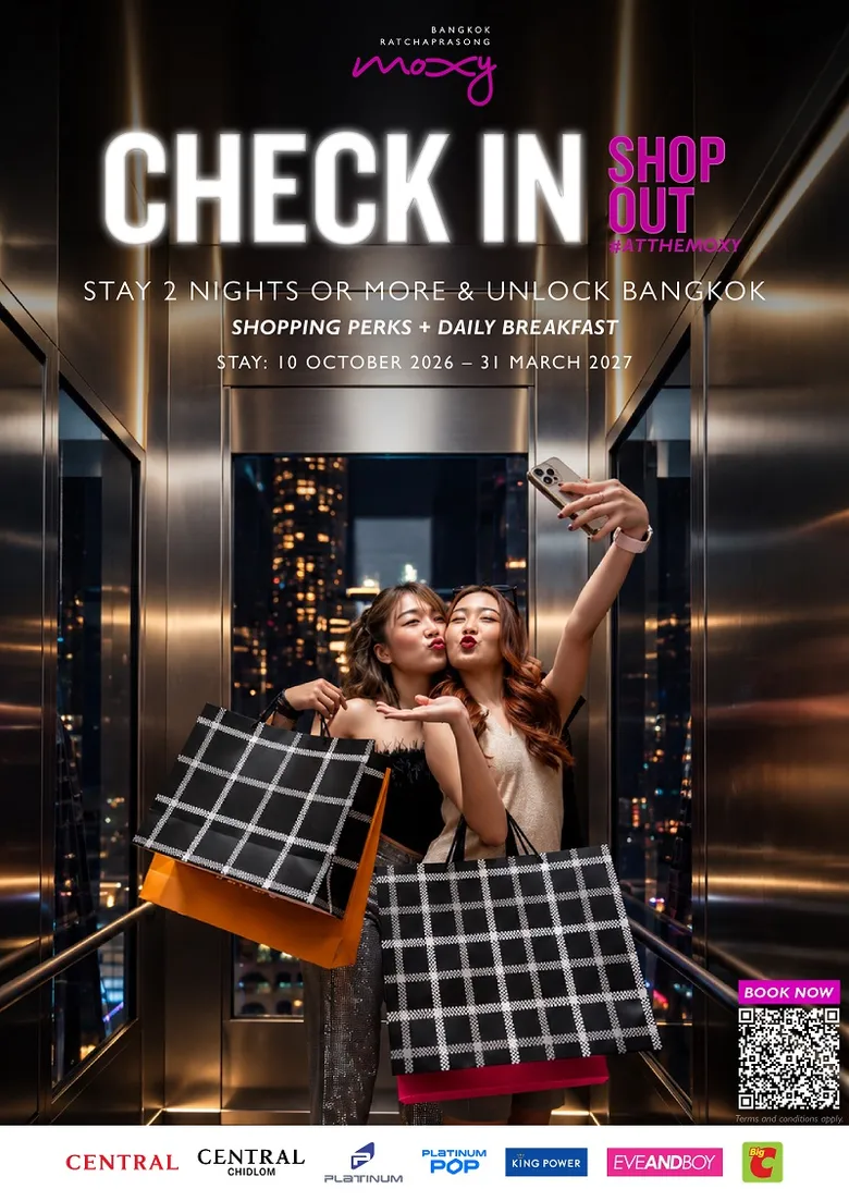 Moxy Bangkok Ratchaprasong Launches 'Check In. Shop Out #ATTHEMOXY', Turning a Bangkok Stay into a Shopping Getaway