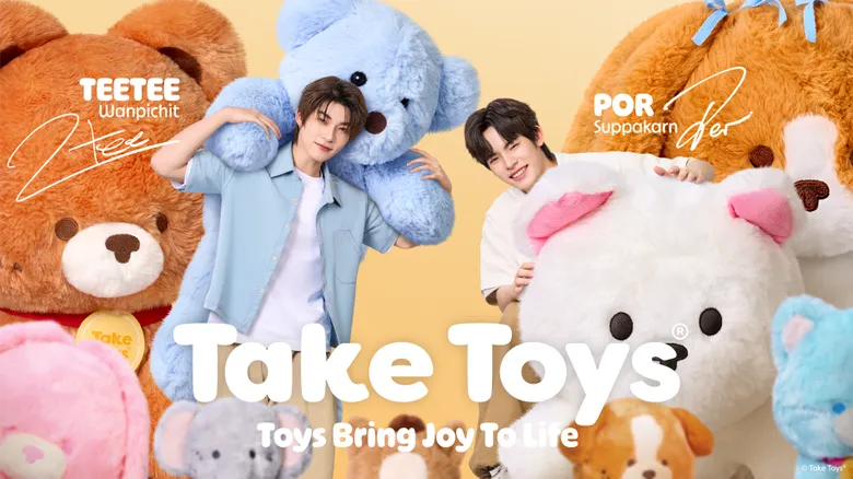 Take Toys เปิดตัวพรีเซ็นเตอร์คู่แรกอย่างเป็นทางการ "ตี๋ตี๋ - วันพิชิต" และ "ป๋อ - ศุภการ"