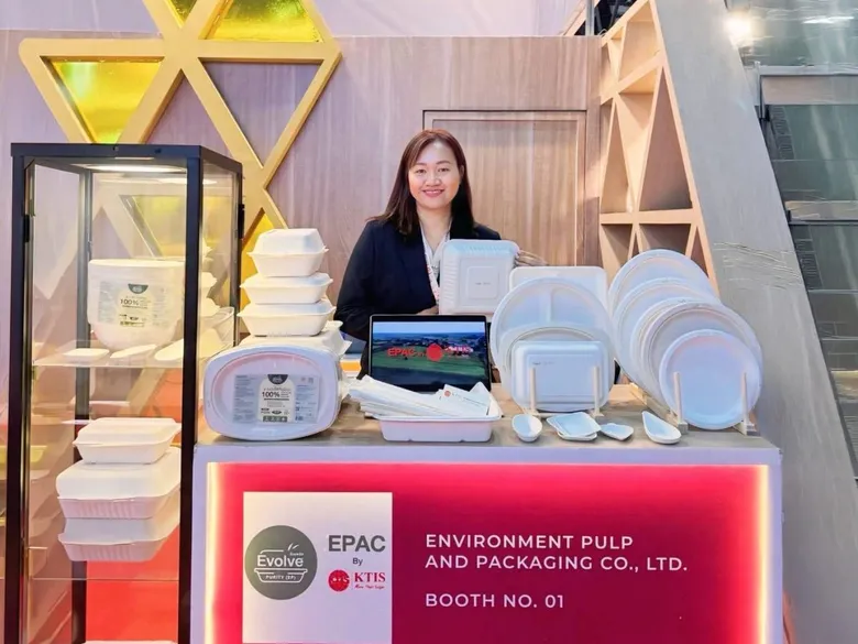 บรรจุภัณฑ์ชานอ้อย 100% แบรนด์ "อ้อยพลัส" (Evolve Purity) บุกงาน Anuga อินเดีย