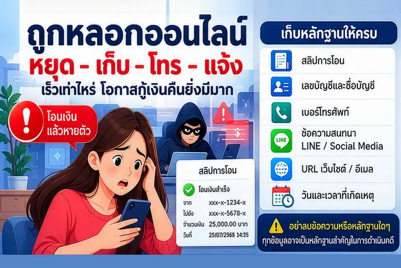 "เอนี่เพย์" ชี้ภัยออนไลน์พุ่งแนะวิธีรับมือ ย้ำ "หยุด-เก็บ-โทร-แจ้ง" ติดต่อ 1441 เร่งสกัดทางการเงิน ลดความเสียหาย