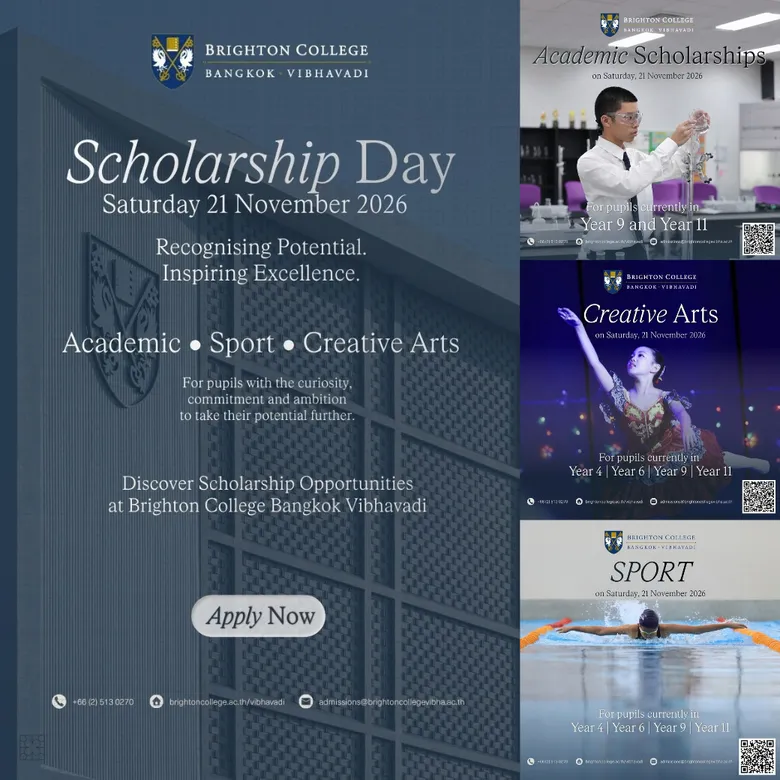 Scholarship opportunities at Brighton College Bangkok Vibhavadi