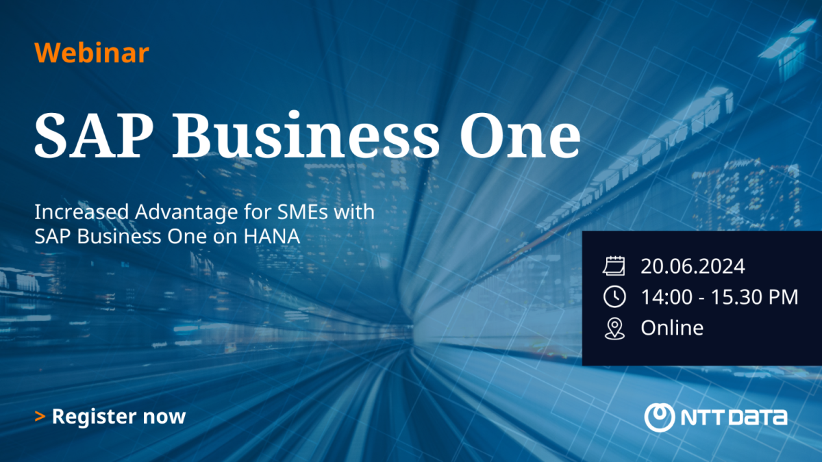 NDBS Thailand เชิญร่วมงานสัมมนาออนไลน์ฟรีในหัวข้อ Increased Advantage for SMEs with SAP Business One - วันพฤหัสบดีที่ 20 มิถุนายน