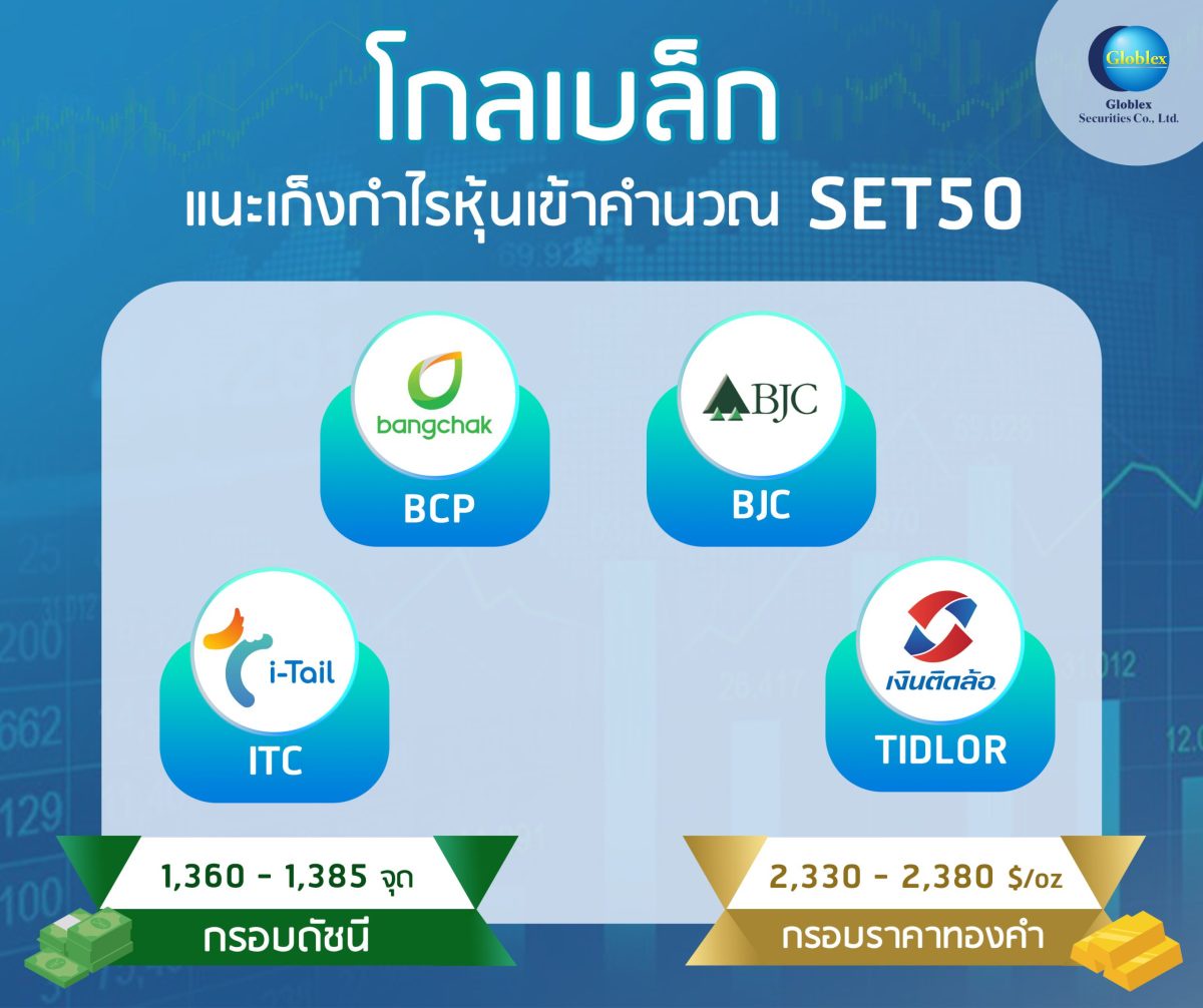 โกลเบล็ก แนะเก็งกำไรหุ้นเข้าคำนวณ SET50