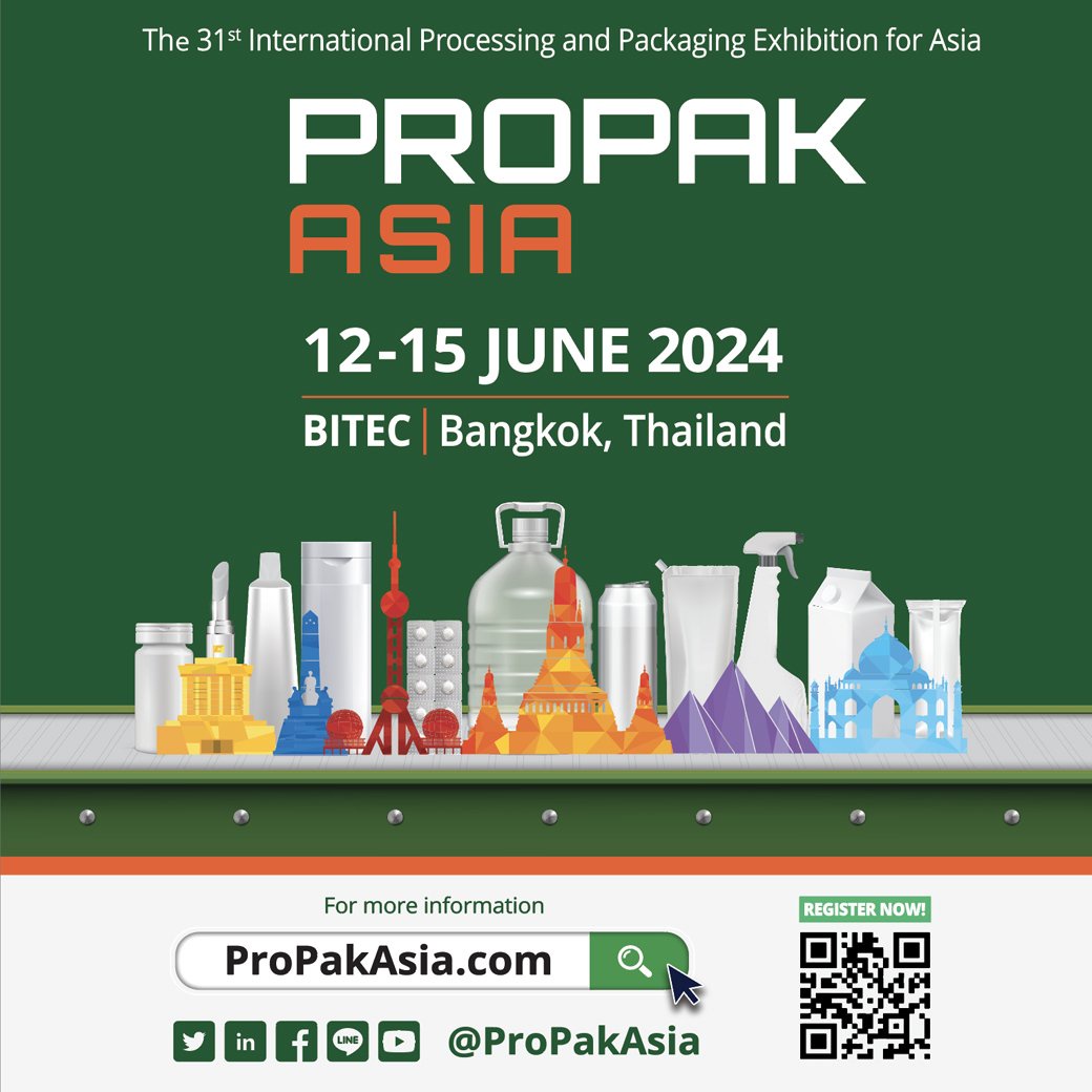 วว. เตรียมโชว์ผลงานวิจัยพัฒนา บริการ วทน. ส่งเสริมสนับสนุนให้ประเทศไทยเป็นสังคมคาร์บอนต่ำ @ ProPak Asia 2024 งานแสดงเทคโนโลยีด้านกระบวนการผลิต การแปรรูป บรรจุภัณฑ์ชั้นนำ