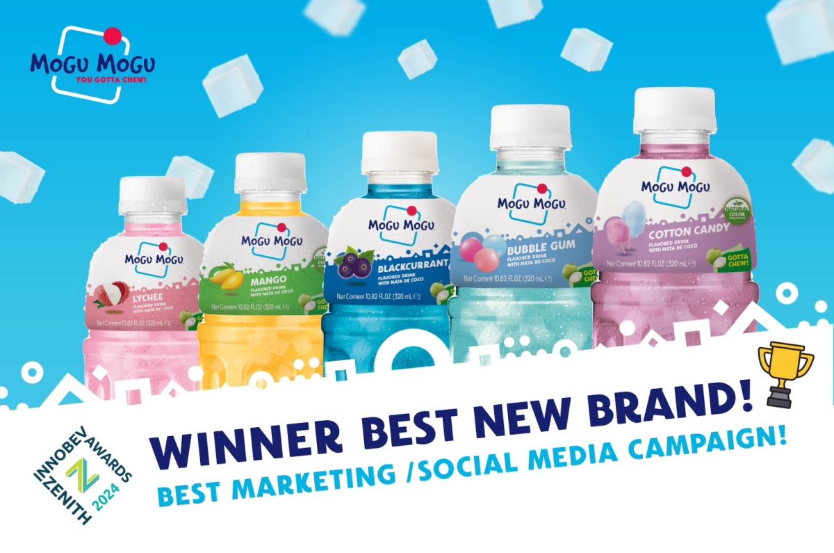 SAPPE ส่ง Mogu Mogu คว้ารางวัล InnoBev Awards สาขา Best New Brand จากงาน Zenith InnoBev Awards 2024 เวทีระดับโลกจากประเทศอังกฤษ