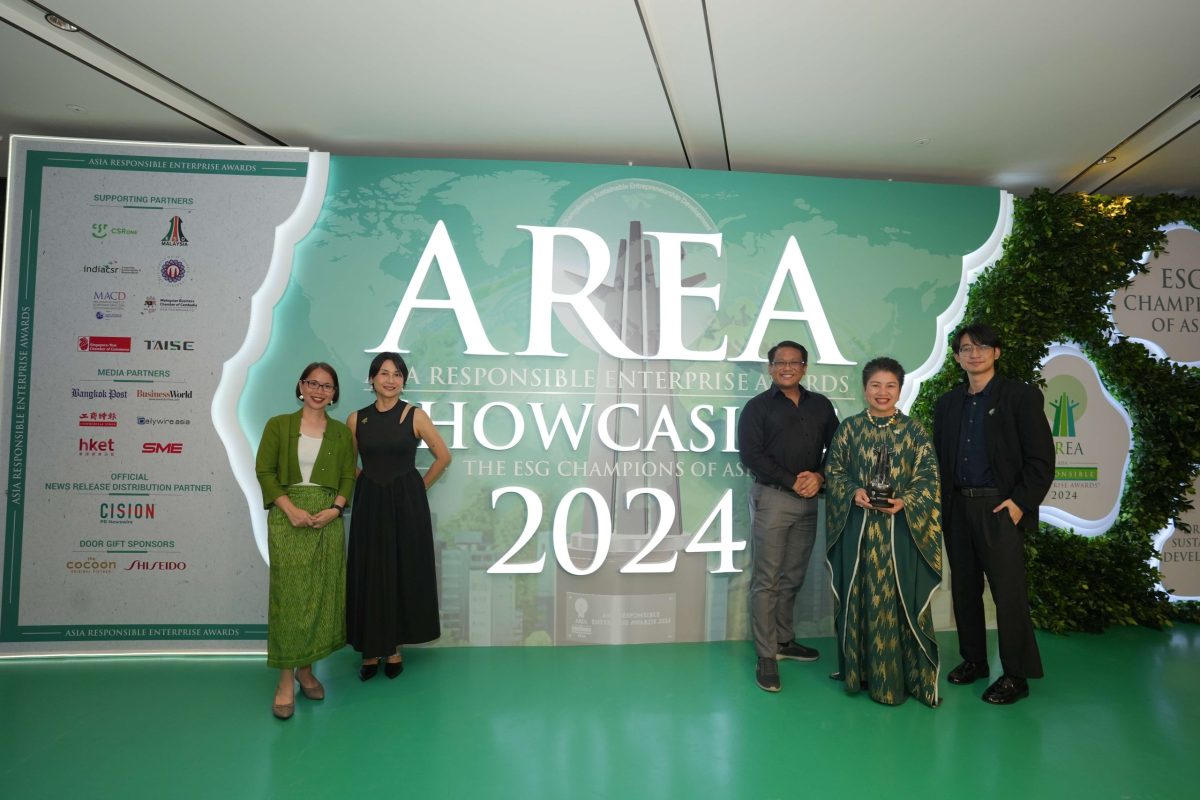 บางจากฯ คว้า 2 รางวัลความยั่งยืนระดับภูมิภาคเอเชีย Asia Responsible Enterprise Awards (AREA) 2024