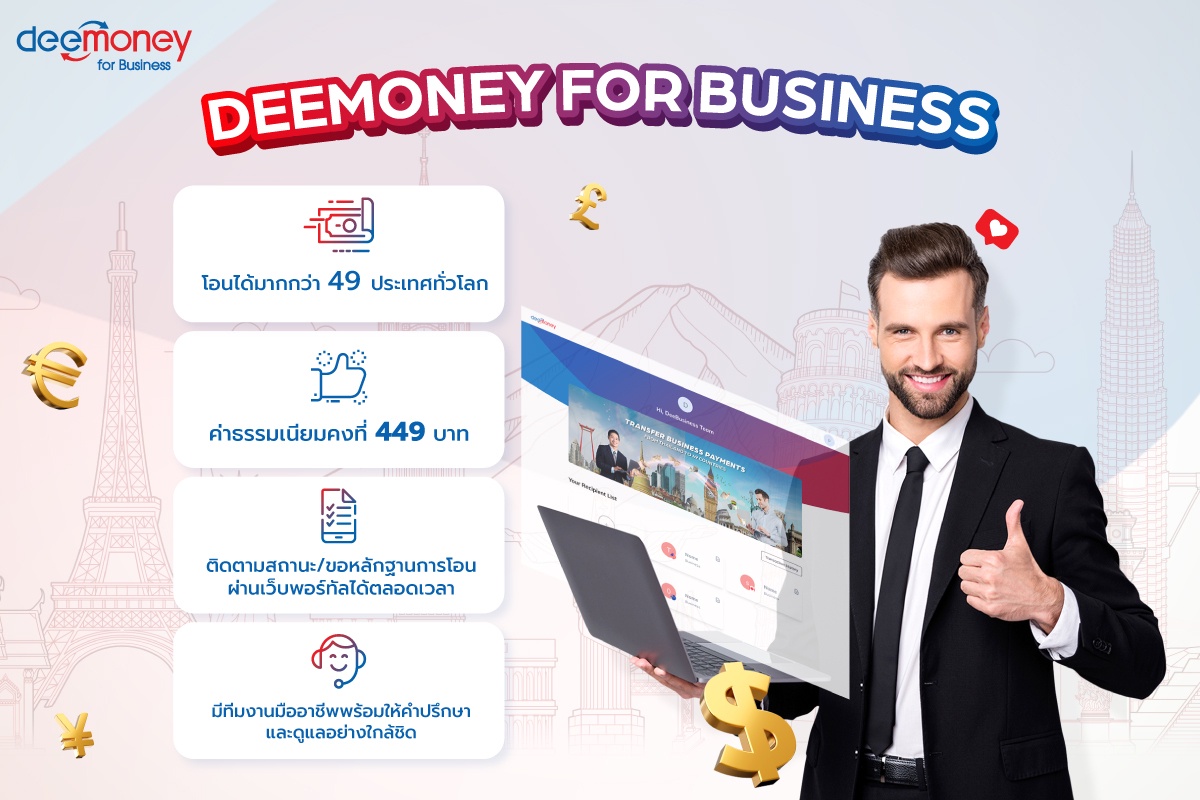 DeeMoney คว้า 2 รางวัล! ตอกย้ำบริการโอนเงินต่างประเทศ สุดล้ำด้วยฟีเจอร์ใหม่ Rate Alert