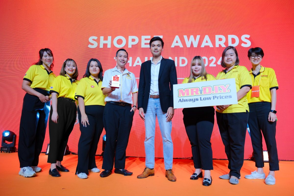 มิสเตอร์. ดี.ไอ.วาย. คว้ารางวัล Best New Brand ในงาน Shopee Awards Thailand 2024