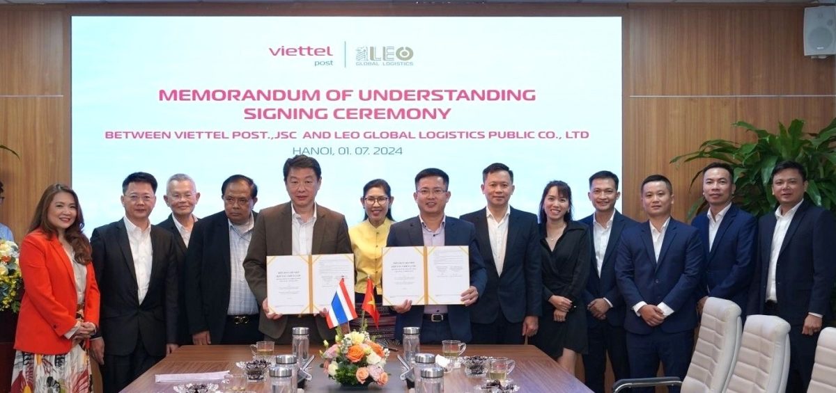 LEO จับมือ Viettel Post รุกบริการขนส่งข้ามพรมแดนไทย-เวียดนาม-จีน เพิ่มความแข็งแกร่งธุรกิจโลจิสติกส์แบบครบวงจร