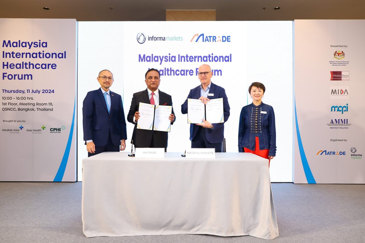 Informa Markets signs MOU with MATRADE to organize CPHI South East Asia 2025 in Malaysia