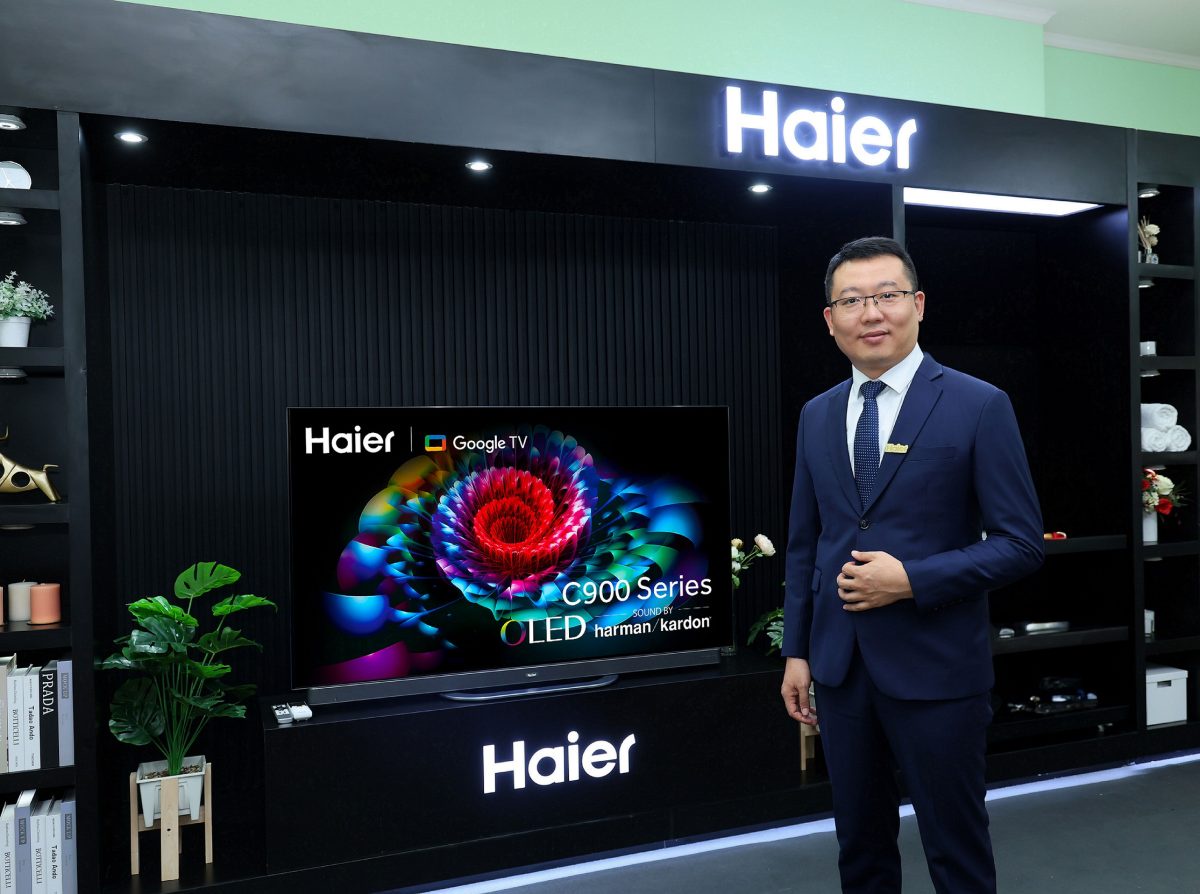 ไฮเออร์ ประเทศไทย เปิดตัวทีวี OLED ซีรีส์ใหม่ C900UX รับศึกมหกรรมกีฬาโอลิมปิก ชูนวัตกรรม AI อัปเกรดความบันเทิงในบ้าน ตอกย้ำคุณภาพแบรนด์เครื่องใช้ไฟฟ้าจีนระดับสูง คาดหวังยอดขายทีวีเติบโตขึ้น