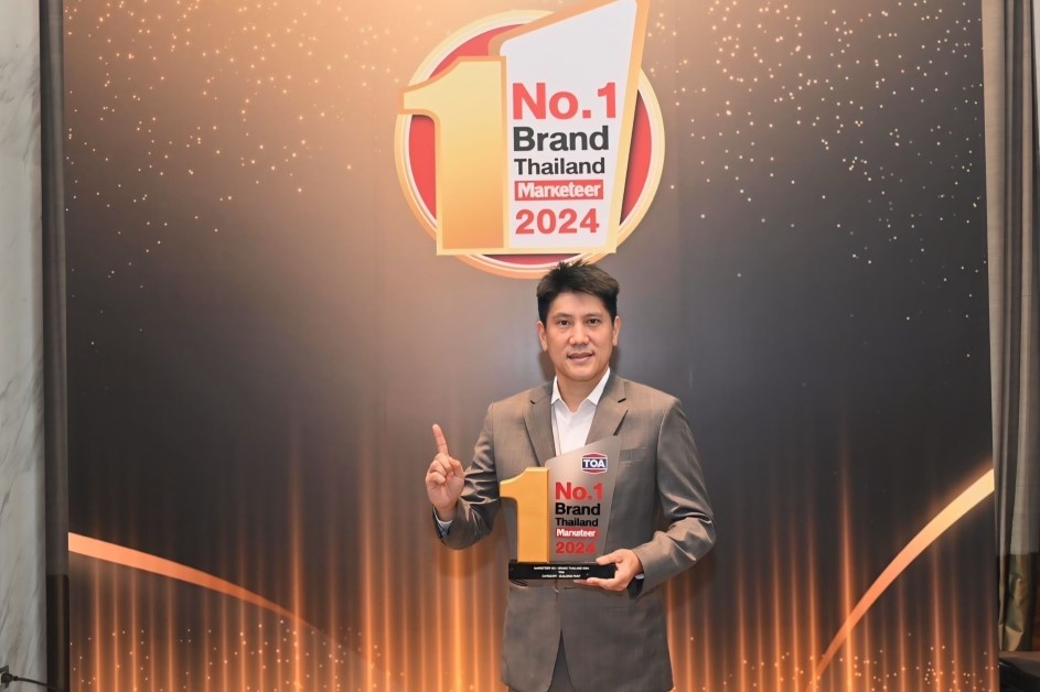 TOA คว้ารางวัล No.1 Brand Thailand 2024 ย้ำแชมป์เจ้าตลาดสีตัวจริง!