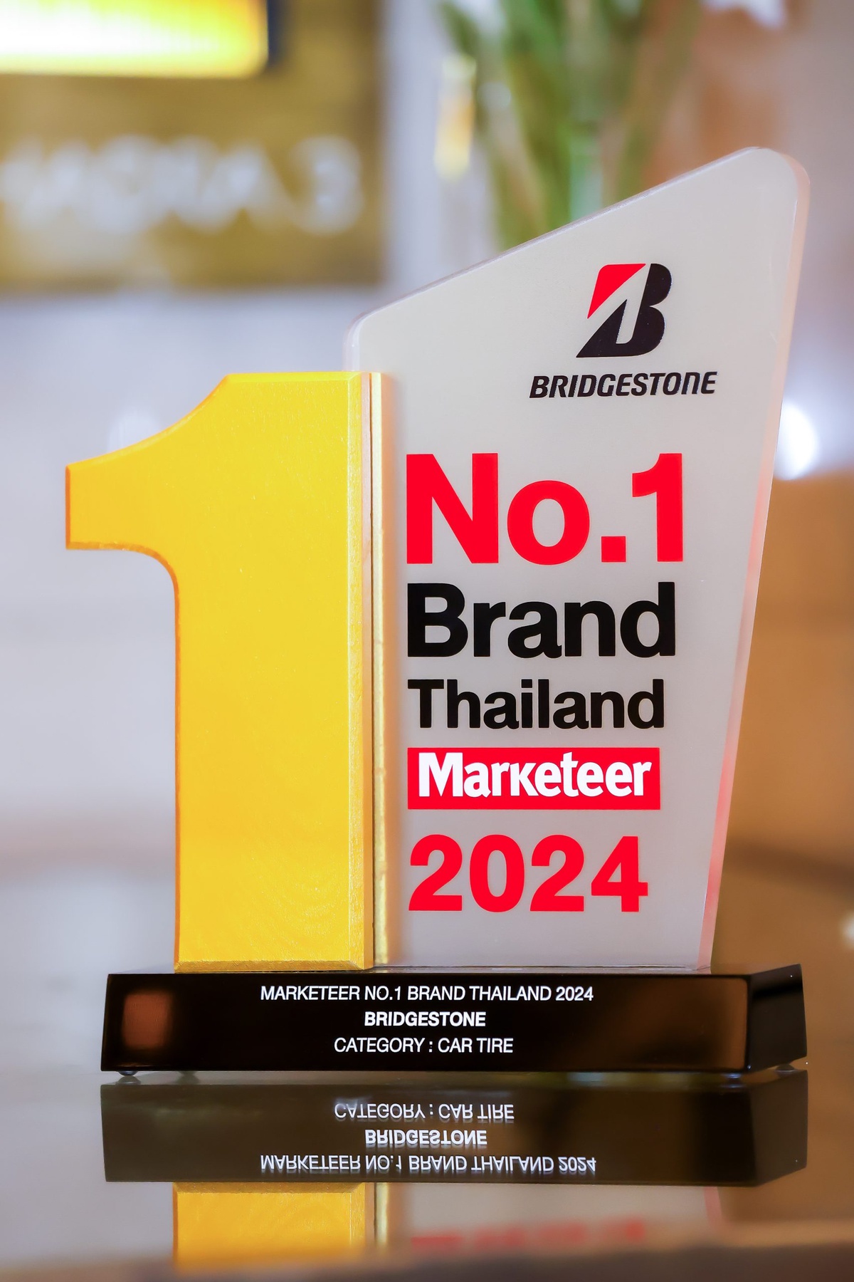 Bridgestone Wins Consumers' Hearts for 13th Consecutive Year, Guaranteed with Marketeer No.1 Brand Thailand 2024 Striving to Be a Sustainable Premium Brand