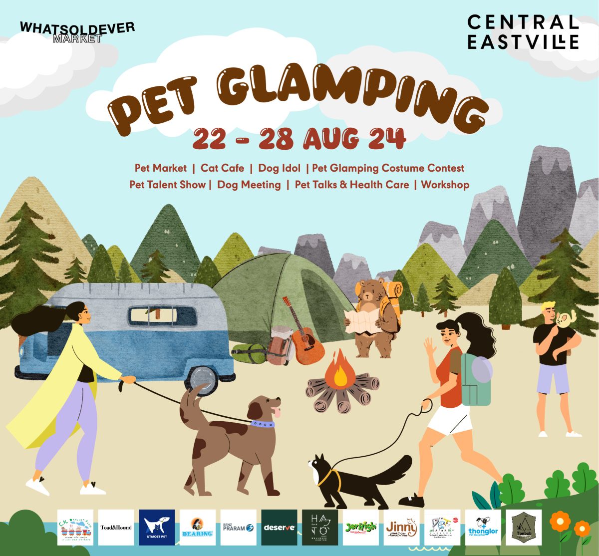 Pet Lovers ห้ามพลาด Central Eastville Pet Glamping ช้อปสินค้า-บริการ สำหรับสัตว์เลี้ยงครบวงจร ในบรรยากาศแคมป์ปิ้ง 22 28 สิงหาคม