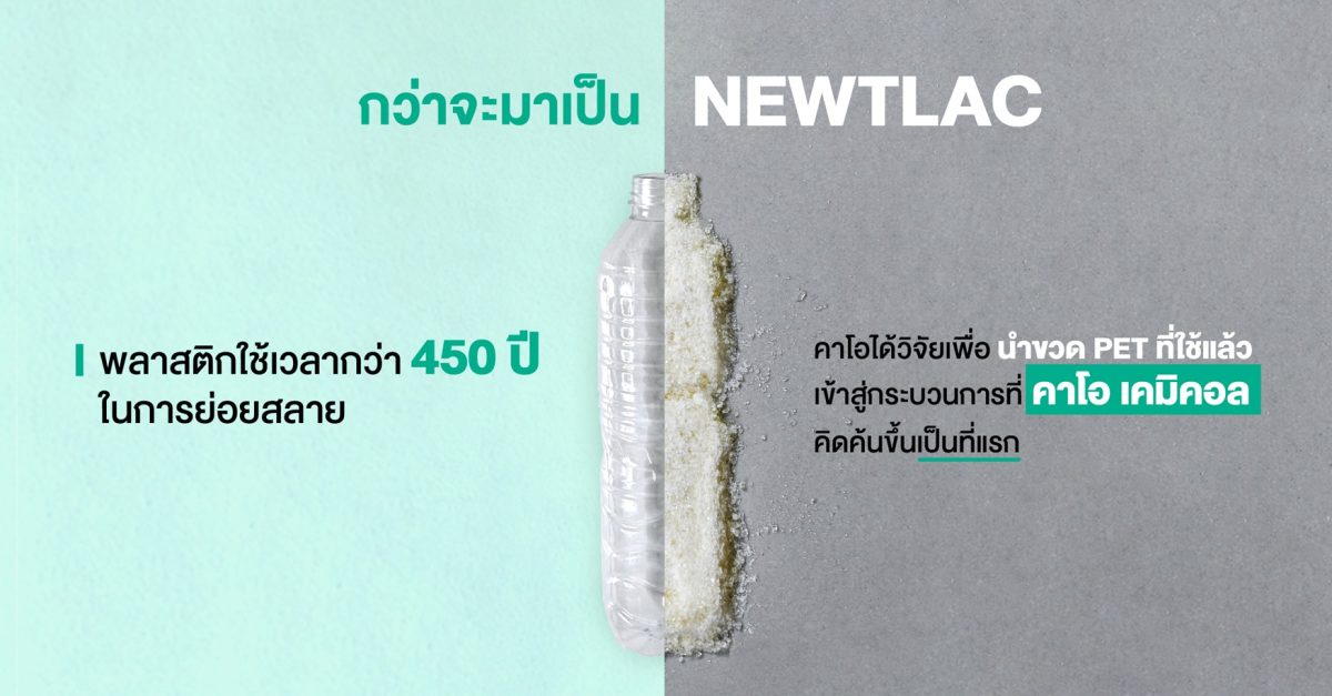 ทำความรู้จัก 'NEWTLAC' นวัตกรรมถนนรักษ์โลกจาก คาโอ เปลี่ยนขวดพลาสติกเป็นถนนแห่งอนาคต