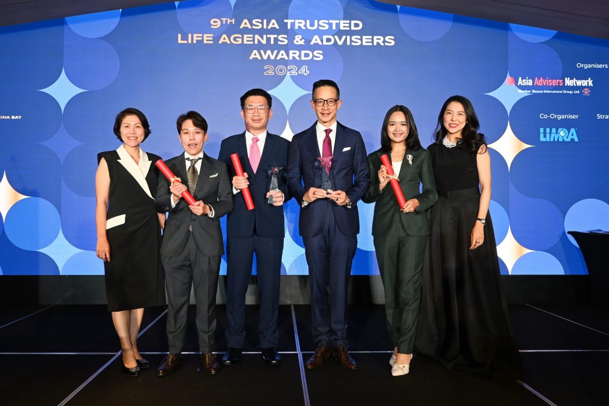 เมืองไทยประกันชีวิต ปลื้มตัวแทนคุณภาพรับรางวัลระดับเอเชีย จากเวที Asia Trusted Life Agents Advisers Awards 2024