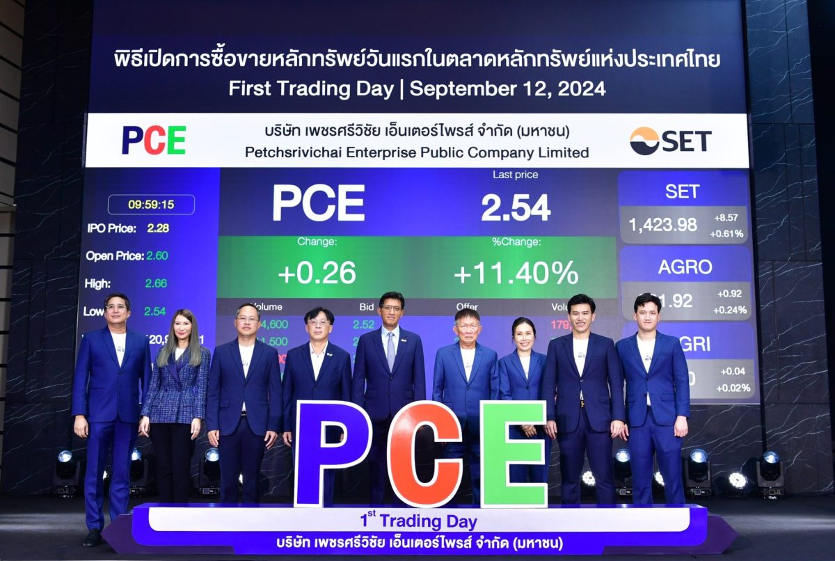 'PCE' เข้าซื้อขายวันแรกในตลาดหลักทรัพย์ฯ เดินหน้าขยายโรงงานสกัดน้ำมันปาล์มและโรงงานผลิตน้ำมันปาล์มโอเลอีน