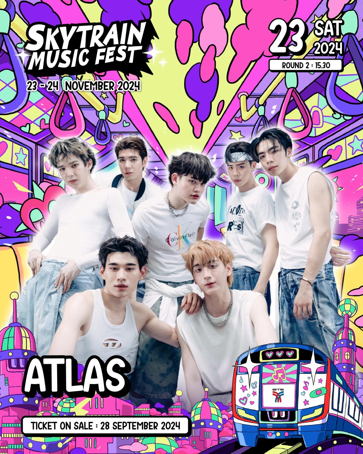 4EVE แท็กทีม ATLAS เตรียมเสิร์ฟความสนุกสุดฟิน!!ในงาน SkyTrain Music Fest