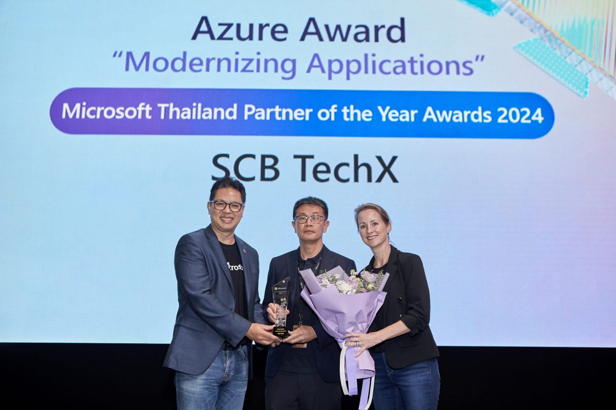 SCB TechX คว้ารางวัล Azure Award จากเวที Microsoft Thailand Partner of the Year Awards 2024 พร้อมขับเคลื่อนองค์กรสู่บริษัทเทคโนโลยีชั้นนำในภูมิภาค