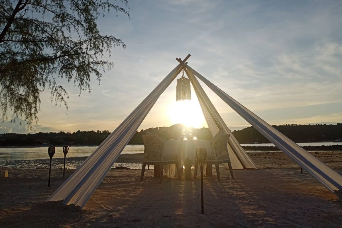 Romantic Beach Dinner An Unforgettable Moment with Your Loved One at Cape Fahn Hotel, Koh Samui