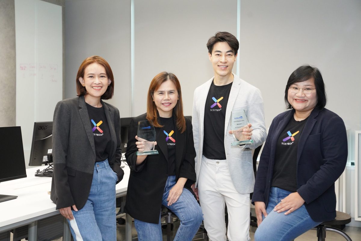 SCB TechX โชว์แกร่ง คว้า 2 รางวัลชนะเลิศด้านทรัพยากรบุคคล จากเวที LinkedIn Talent Awards 2024