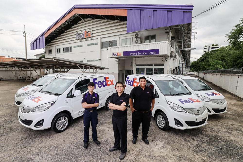 FedEx เสริมทัพรถยนต์ไฟฟ้าในประเทศไทย เดินหน้าบรรลุเป้าหมายสู่การขนส่งไร้มลพิษ