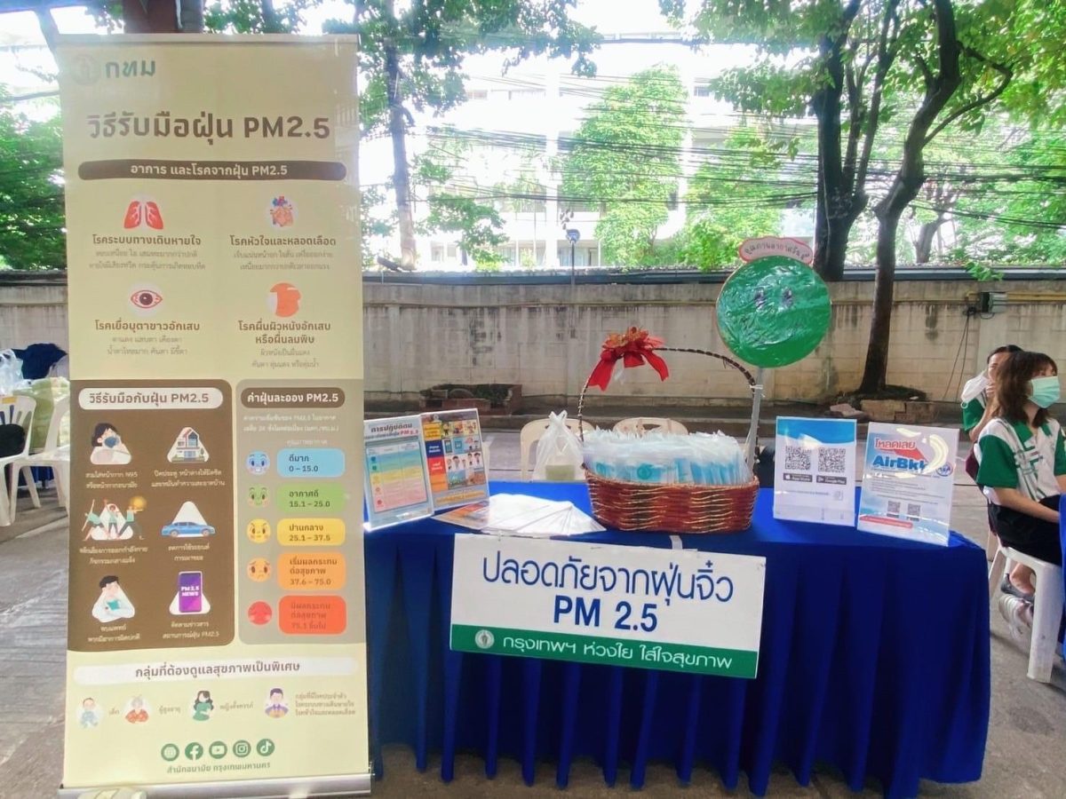 กทม. เตรียมพร้อมมาตรการเชิงรุกรับมือสถานการณ์ฝุ่น PM2.5 ป้องกันผลกระทบสุขภาพประชาชน- กลุ่มเปราะบาง