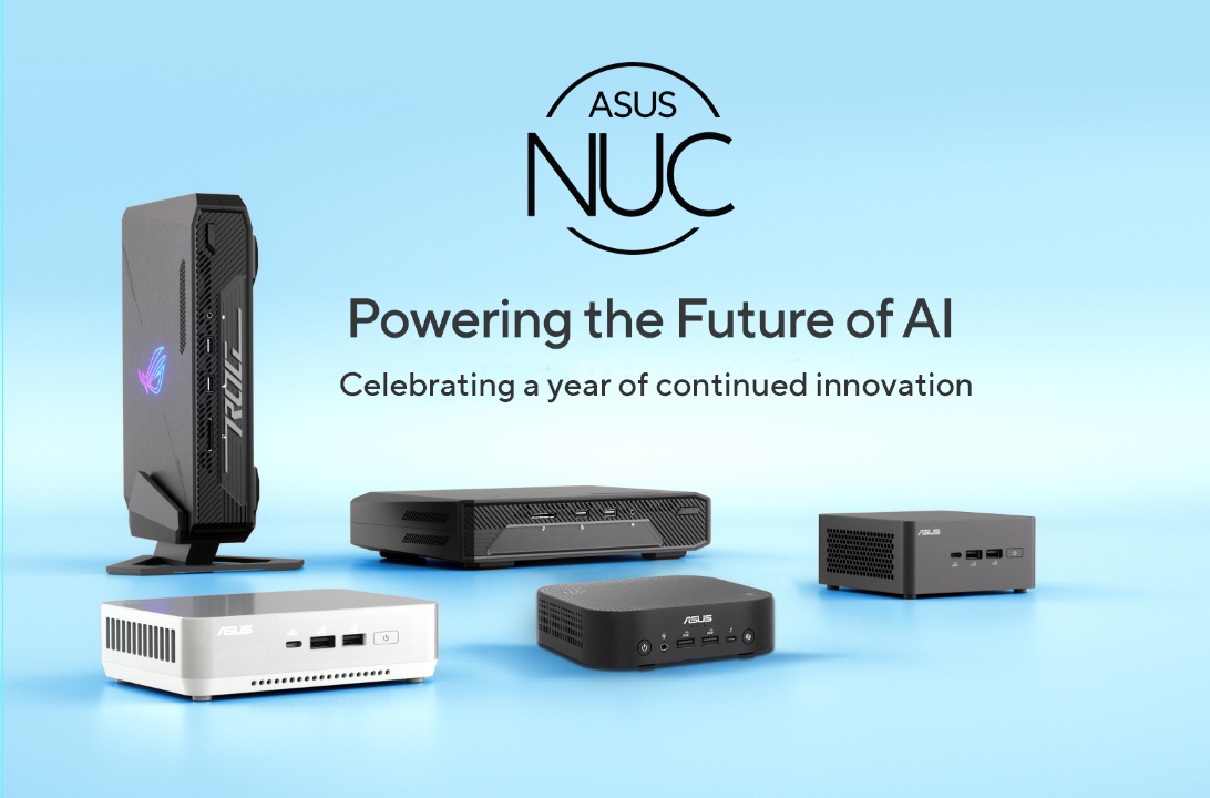 ASUS ฉลองความสำเร็จครบรอบหนึ่งปีในการรับช่วงต่อผลิตภัณฑ์ NUC ด้วยนวัตกรรม AI ใน NUC รุ่นถัดไป