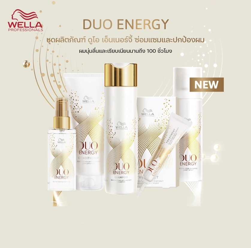 WELLA DUO ENERGY ผลิตภัณฑ์บำรุงและฟื้นฟูเส้นผมที่อ่อนแอ