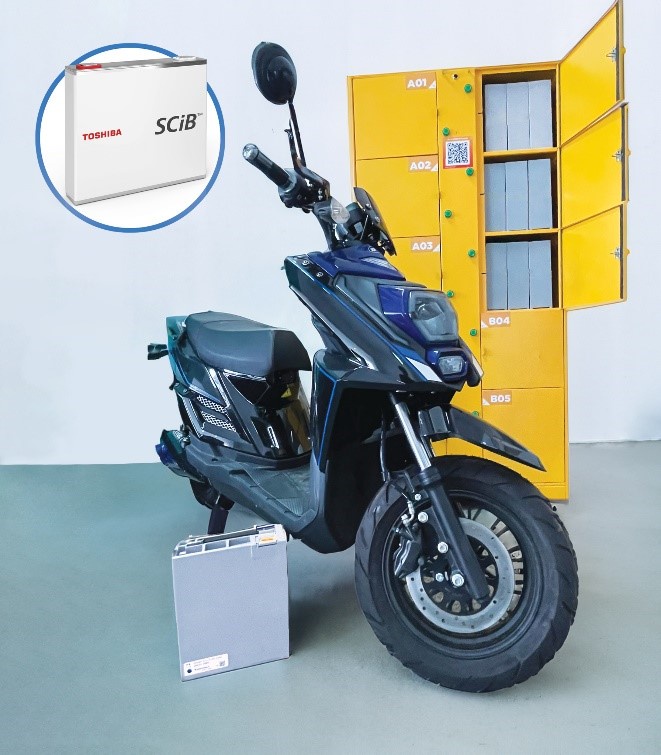 Toshiba and Naturenix Launch Demonstration Test of Battery Subscription Service for Electric Motorcycle Taxis in