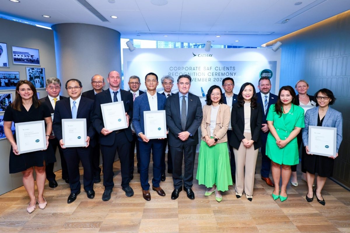 Cathay celebrates record growth in its corporate programme to advance sustainable aviation fuel use