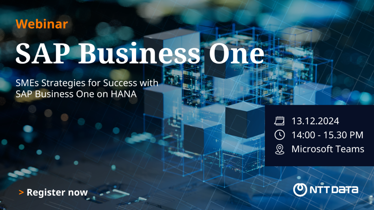 NDBS Thailand ขอเชิญร่วมงานสัมมนาออนไลน์ฟรีในหัวข้อ SMEs Strategies for Success with SAP Business One on HANA วันที่ 13 ธันวาคม 2567