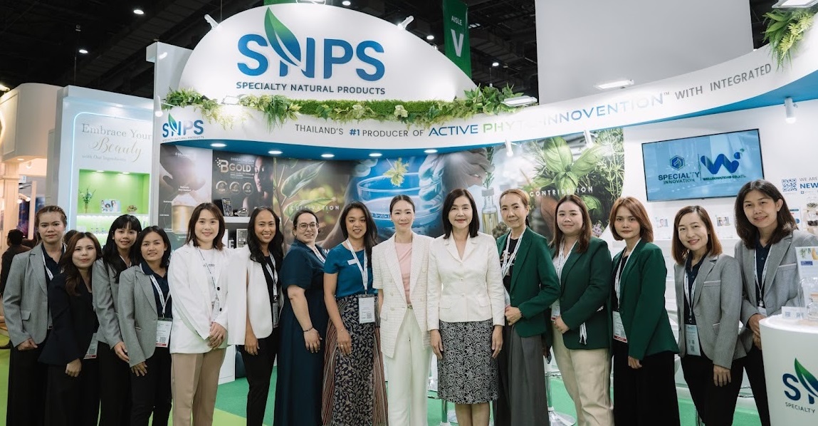 SNPS จัดแสดงสินค้าในงาน in-cosmetics Asia 2024 โชว์นวัตกรรมสารสกัดจากสมุนไพรไทยมาตรฐานแบบครบวงจร